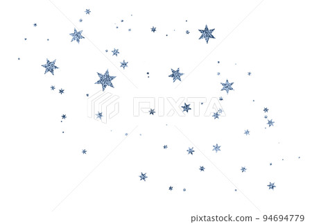 Illustration of falling silver stars, glitter, glitter, background decoration 94694779