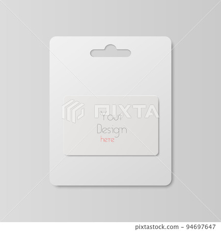 Vector 3d Realistic White Gift Card, Certificate, Guest Room, Plastic Hotel Apartment Keycard, ID Card, Sale, Credit Card Design Template with Paper Blister. Template for Mockup, Branding. Top View Vector 3d Realistic White Gift Card, Certificate, Guest Room, Plastic Hotel Apartment Keycard, ID Card, Sale, Credit Card Design Template with Paper Blister. Template for Mockup, Branding. Top View 94697647
