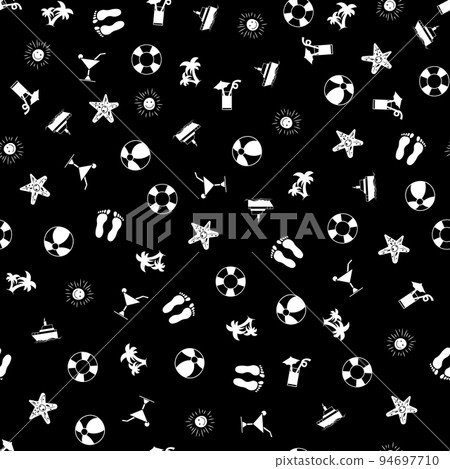 Summer seamless pattern background. Vector texture illustration. 94697710