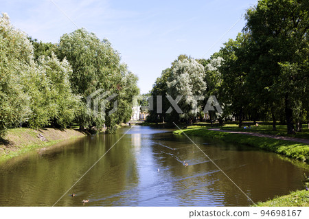 Tauride Gardens. Tauride Palace. Pond. St. Petersburg. Russia 94698167