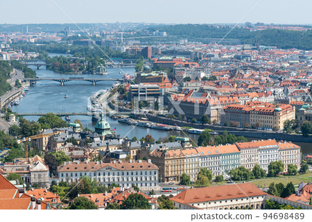 Prague - Czech Republic - Panoramic tower view over the city Prague - Czech Republic - Panoramic tower view over the city 94698489