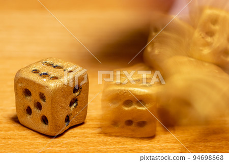 The die is cast. The roll of the dice show six. The die is cast. The roll of the dice show six. 94698868