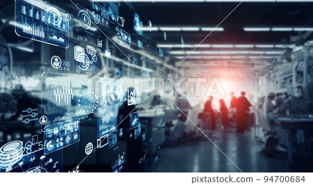 工廠工人和數據技術 工廠工人和數據技術 94700684