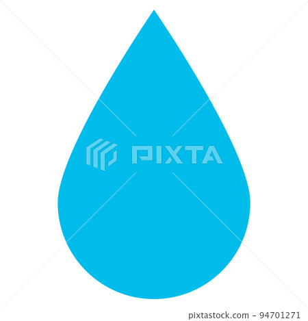 淺藍色簡單水滴圖標 淺藍色簡單水滴圖標 94701271