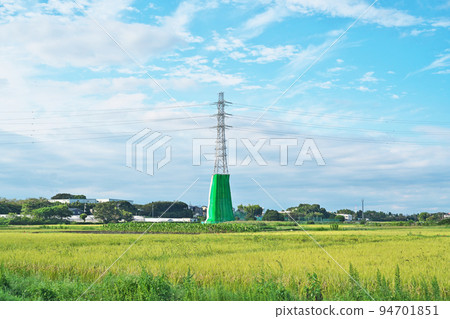 輸電塔防油漆飛濺網（秋季、9月） 94701851