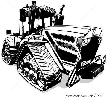 Drawing of Tracked Farm Tractor  94702476