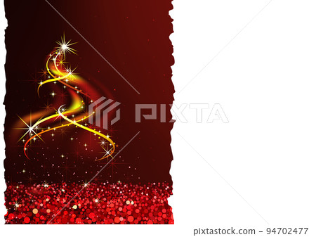 Red Xmas Background with Abstract Christmas Tree 94702477