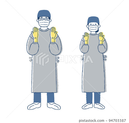 male and female surgeon 94703387