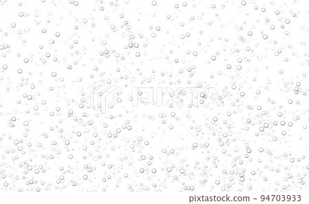 Underwater fizzing bubbles, soda or champagne carbonated drink, sparkling water isolated on white background. 94703933