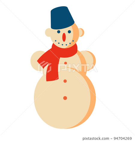 Christmas snowman. Vector illustration Christmas snowman. Vector illustration 94704269