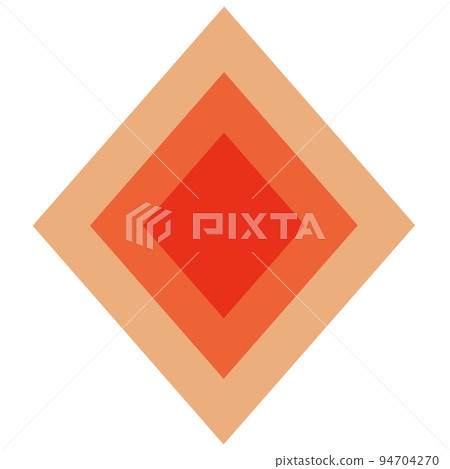 Rhombus vector illustration in retro style Rhombus vector illustration in retro style 94704270