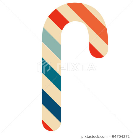 Vintage striped lollipop insulated on a white background 94704271