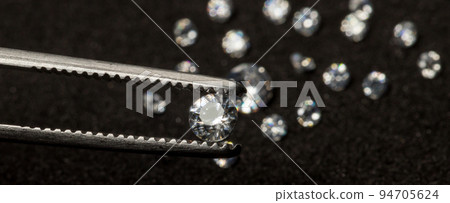 Diamonds are valuable, expensive and rare. For making jewelry. 94705624
