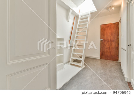 Luxury staircase hall of special design in an elegant house 94706945