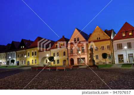 Old town houses in Bardejov city, Slovakia 94707657