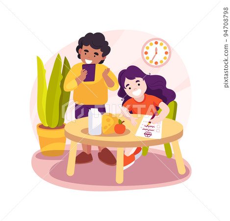 Real-world play isolated cartoon vector illustration. Real-world play isolated cartoon vector illustration. 94708798