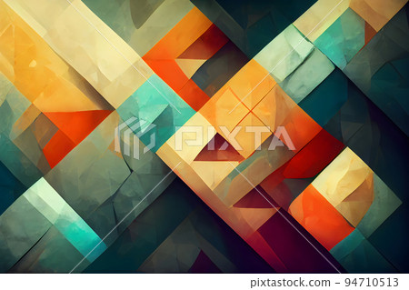 abstract flat colorful geometric background, neural network generated art abstract flat colorful geometric background, neural network generated art 94710513