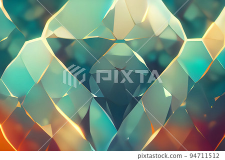 abstract flat colorful geometric background, neural network generated art 94711512