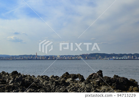 Autumn lava Nagisa promenade scenery Autumn lava Nagisa promenade scenery 94713229