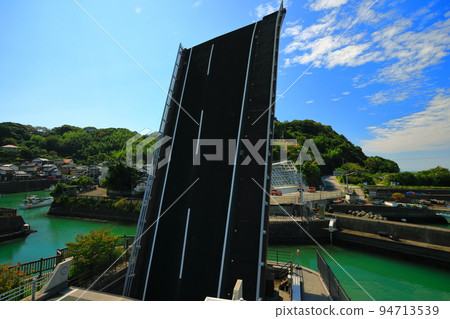 [Kochi Prefecture] Tei Port Movable Bridge on a clear day 94713539