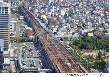 Overpass of JR Tokaido Main Line Takayama Main Line and grade crossing of Meitetsu Nagoya Main Line Overpass of JR Tokaido Main Line Takayama Main Line and grade crossing of Meitetsu Nagoya Main Line 94713582