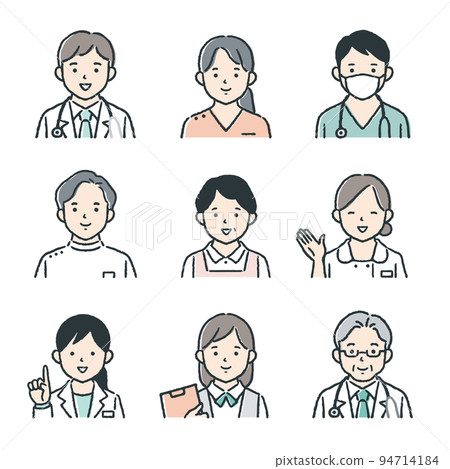 medical staff icon set 94714184
