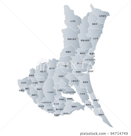 茨城縣和市鎮地圖 94714749