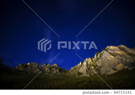 蒙古特雷利國家公園夜景,夜空,星星,銀河,星星, 蒙古特雷利國家公園夜景,夜空,星星,銀河,星星, 94715141