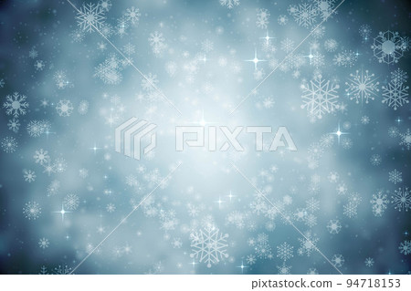 Abstract illustration of christmas snowflakes and stars against blue background Abstract illustration of christmas snowflakes and stars against blue background 94718153