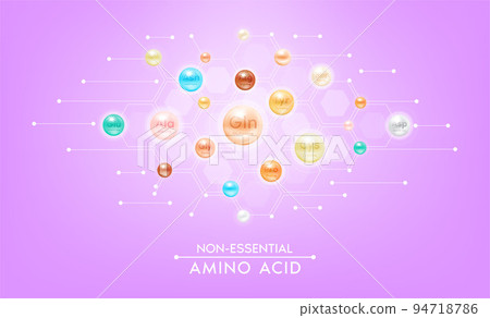 Non essential Amino acid for the body. Capsules vitamins minerals complex on pink background. Dietary supplement for pharmacy clinic ad banner design. Science medic concept. 3D Vector EPS10. Non essential Amino acid for the body. Capsules vitamins minerals complex on pink background. Dietary supplement for pharmacy clinic ad banner design. Science medic concept. 3D Vector EPS10. 94718786