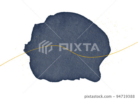 Watercolor paint and gold line background decoration Watercolor paint and gold line background decoration 94719388