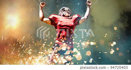 Composite image of american football player 94720403