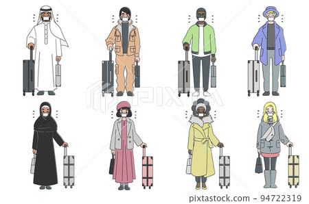 Inbound wearing a mask fall winter fashion multinational Inbound wearing a mask fall winter fashion multinational 94722319