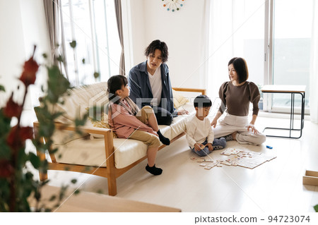 Family image playing in my home living room Family image playing in my home living room 94723074