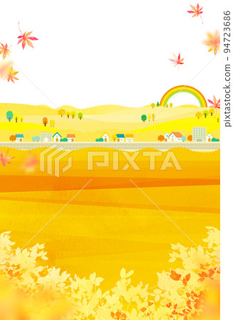 秋天的城市景觀,遠足的天氣,背景材料 秋天的城市景觀,遠足的天氣,背景材料 94723686