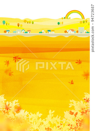 Autumn townscape, weather for excursions, background material 94723687