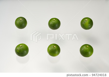 Bird's-eye view for clipping with multiple sudachi arranged at equal intervals Bird's-eye view for clipping with multiple sudachi arranged at equal intervals 94724018