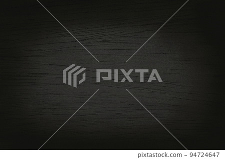 Black wooden wall background, texture of dark bark wood with old natural pattern for design art work, top view of grain timber. 94724647