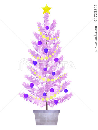 聖誕樹 聖誕節 樅樹 紫色 94725845