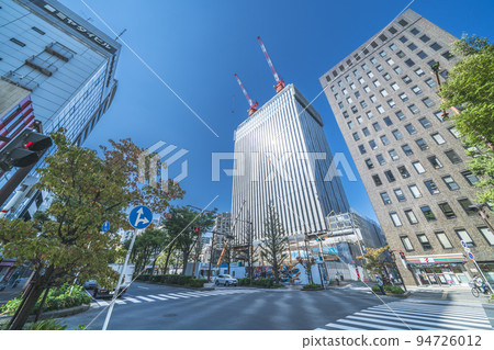 Cityscape in front of Kawasaki Station Kawasaki City Hall New Main Building Under Construction [Kawasaki City, Kanagawa Prefecture] 94726012
