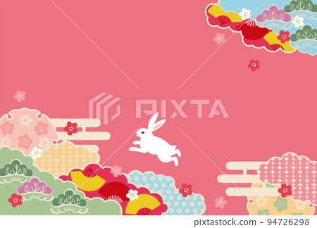 Year of the Rabbit-New Year's card template-Ko 6 vector Year of the Rabbit-New Year's card template-Ko 6 vector 94726298