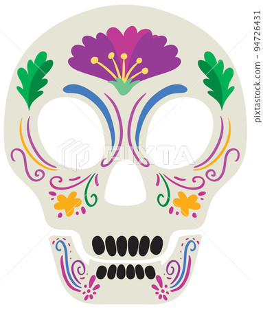 Day of the dead with Mexican calaca 94726431