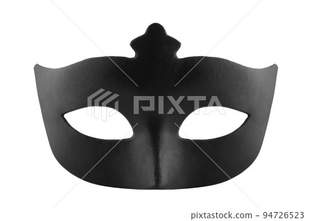 Black carnival mask isolated on white background 94726523