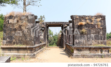 The Ruin Fortifications and Entrance of Kavaledurga Fort, Shimoga, Karnataka, India. 94726761