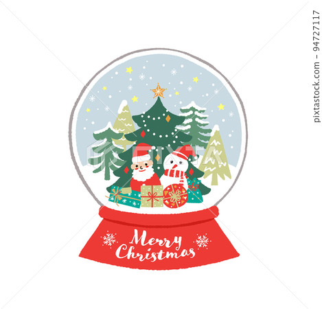 christmas dome illustration 94727117