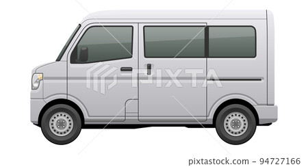從側面看到的汽車插圖（商用輕型貨車） 94727166