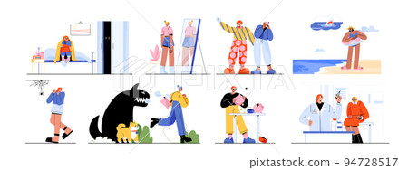 Characters with phobias, psychological problems 94728517