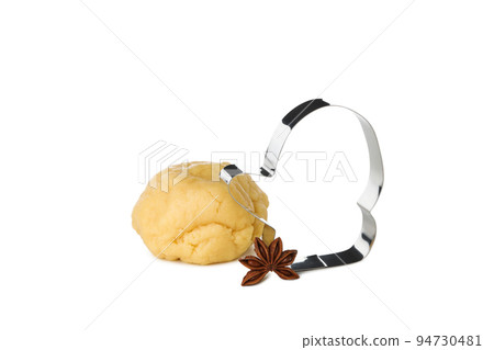 Concept of tools for cooking cookies, cookie cutter, isolated on white background 94730481