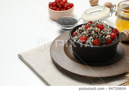 Concept of Orthodox Christmas food, Kutya, space for text 94730604