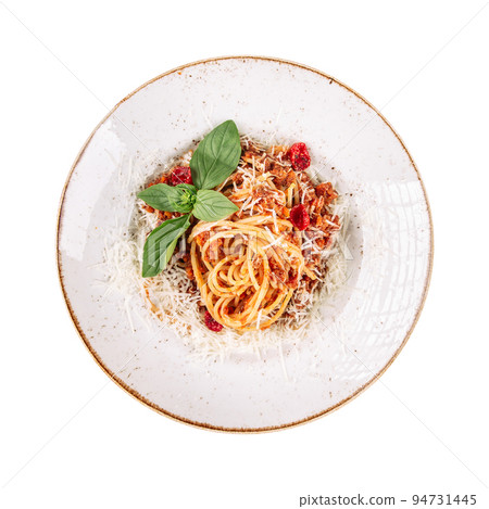 Portion of spaghetti bolognese pasta - Stock Photo [94731445] - PIXTA